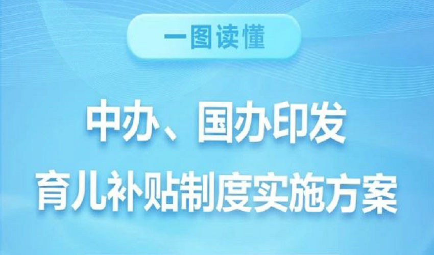 一图读懂育儿补贴制度